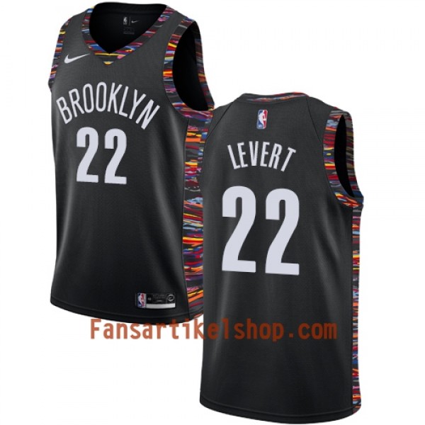 Brooklyn Nets Trikot Caris LeVert 22 2018-19 Nike City Edition Schwarz Swingman - Herren Brooklyn Nets Trikot Caris LeVert 22 2018-19 Nike City Edition Schwarz Swingman - Herren
